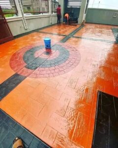 Power-Trackerz Nigeria Ltd Exotic Stamped Floor and Wall Project